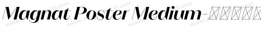 Magnat Poster Medium字体转换